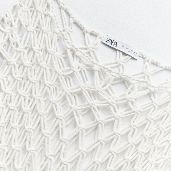 ZARA MACRAME KNIT DRESS LIMITED EDITION - Picture 8 of 9